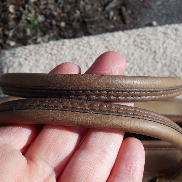 SOLD* Vintage Coach NYC  Madison Satchel Spectator 9725 in Bone with Tabac trim. - Picture 11 of 13